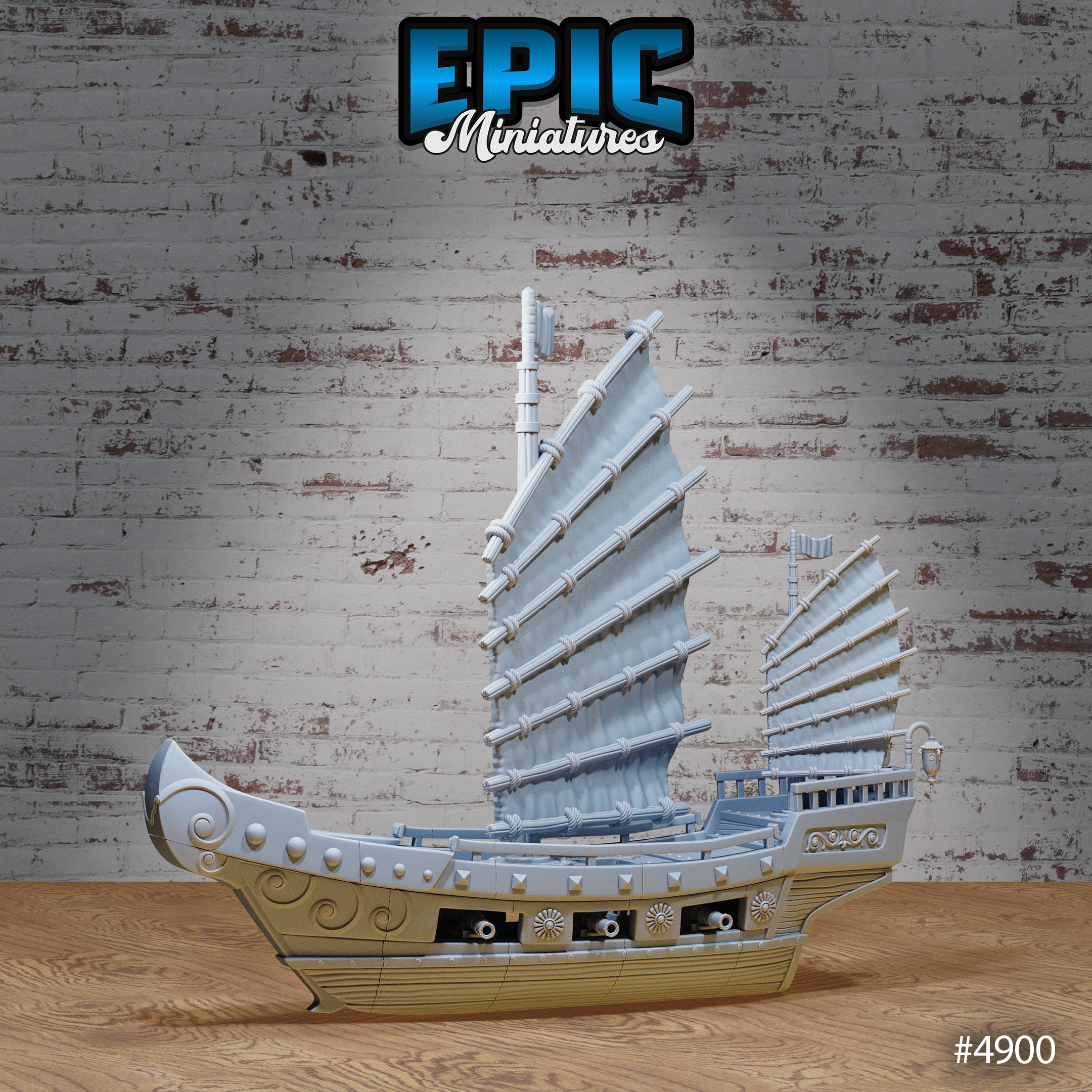 Legends of the East - Eastern Boats - Epic Miniatures D&D Tabletop Miniature