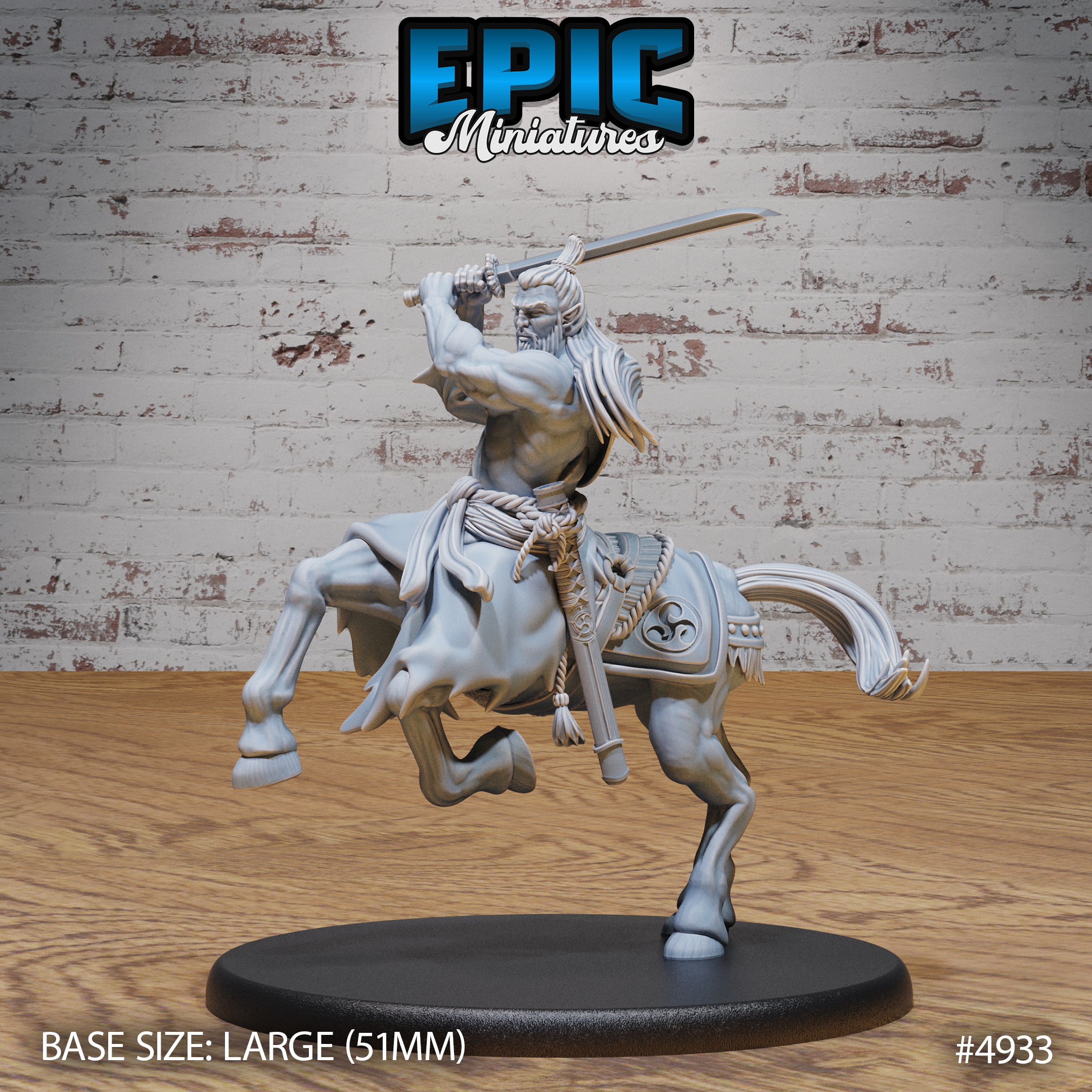 Bushi Centaur #4932-#4934 | Epic Miniatures | D&D Tabletop Miniature | Warrior Centaur for Fantasy Roleplaying & Wargaming