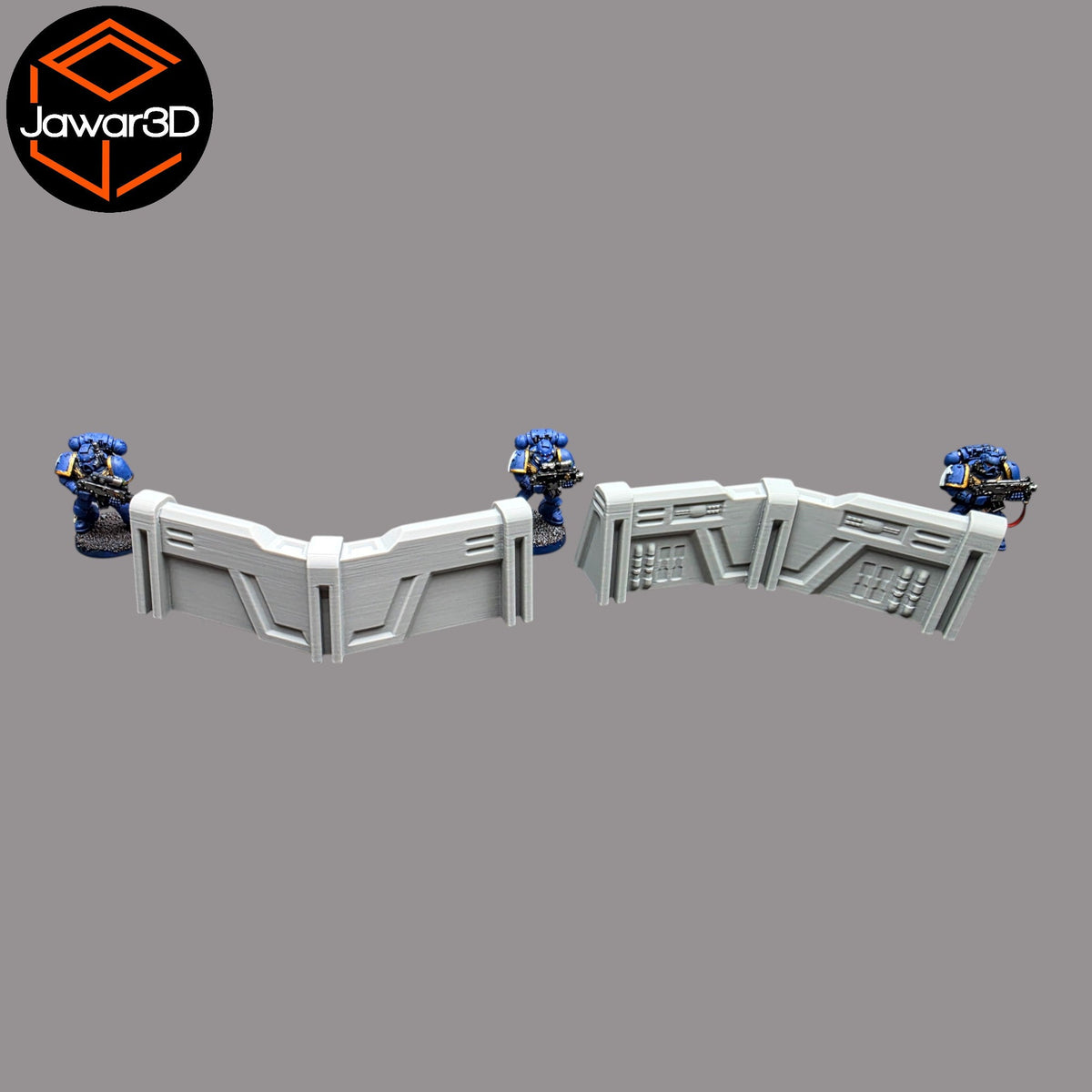 Sci-Fi Wall - 28mm Wargaming Scatter Terrain Scenery Tabletop Miniature