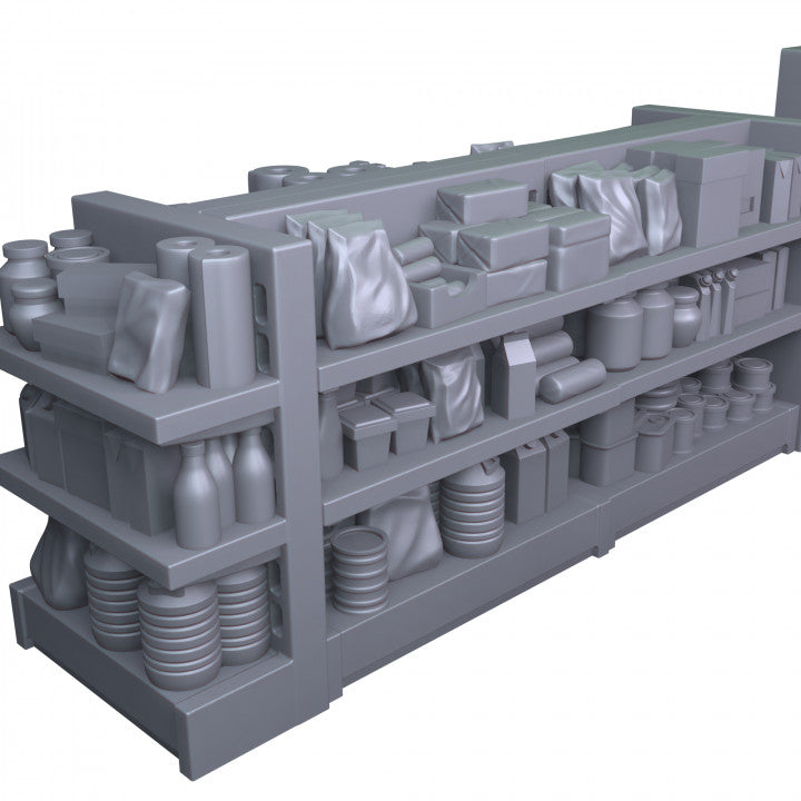 Grocery Shop Furniture for Model Railway or Diorama