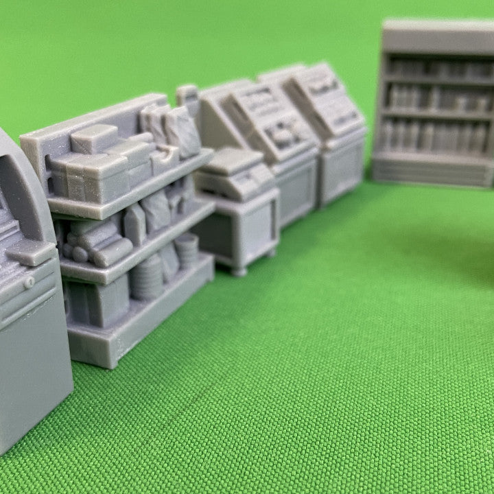 Grocery Shop Furniture for Model Railway or Diorama