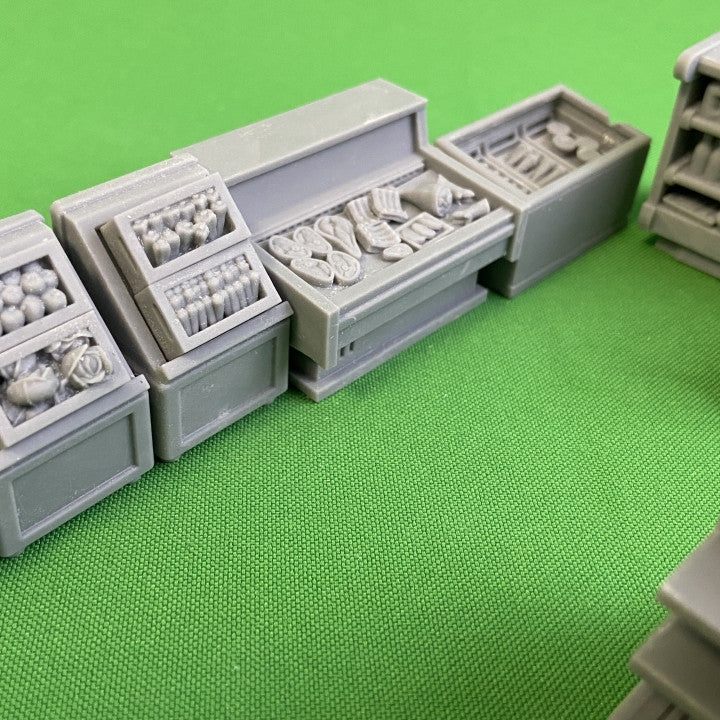 Grocery Shop Furniture for Model Railway or Diorama