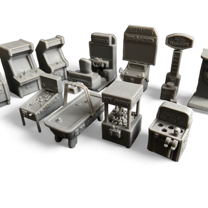 Arcade Machines for Model Railway or Diorama