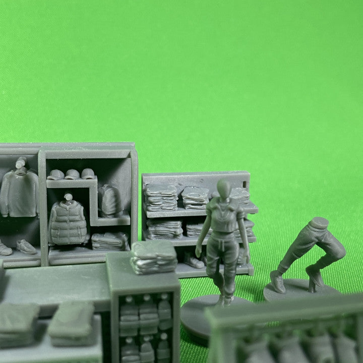 Sportswear Shop Furniture for Model Railway & Diorama