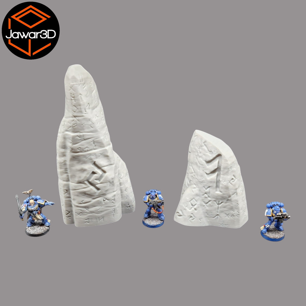 Runed Stones - 28mm Wargaming Scatter Terrain Scenery Tabletop Miniature