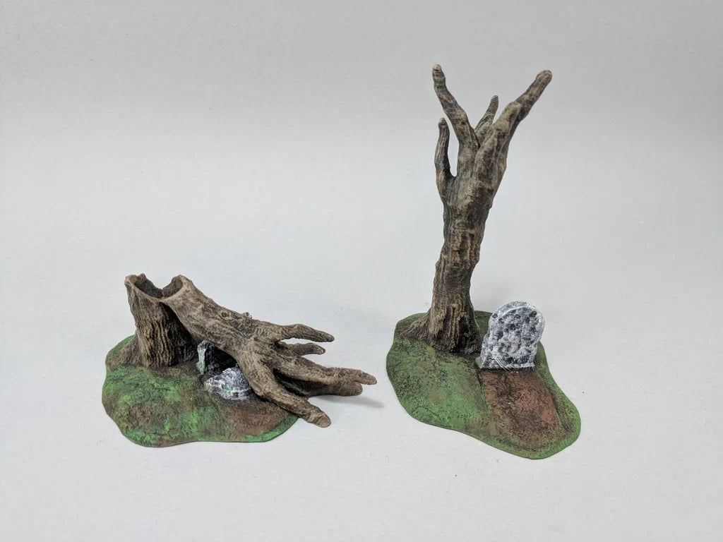Gravestone and Tree