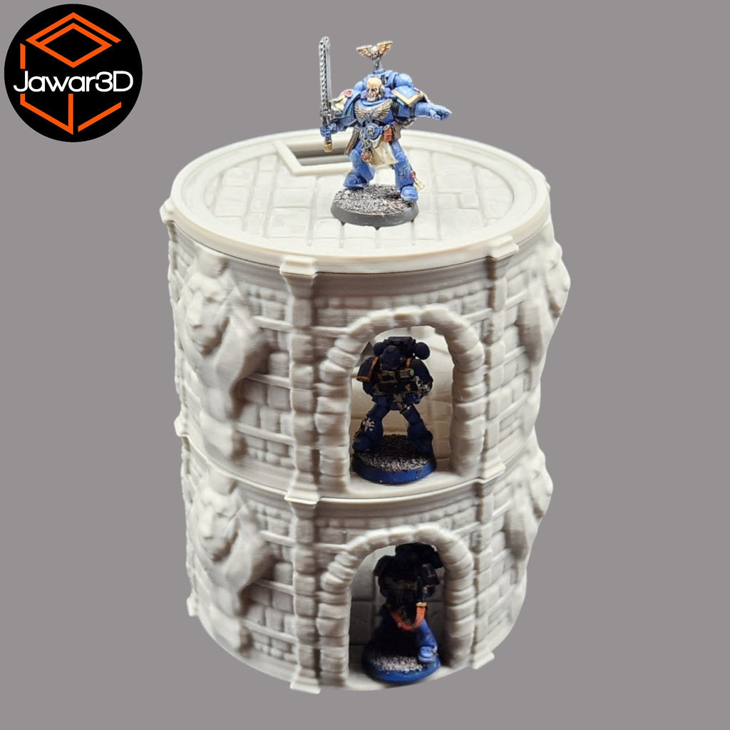Circle Tower - 28mm Wargaming Scatter Terrain Scenery Tabletop Miniature