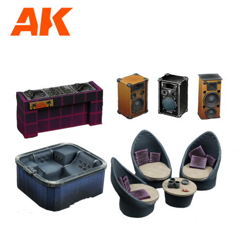AK Interactive Party Time Wargame Set (Resin 30-35mm) AK1359