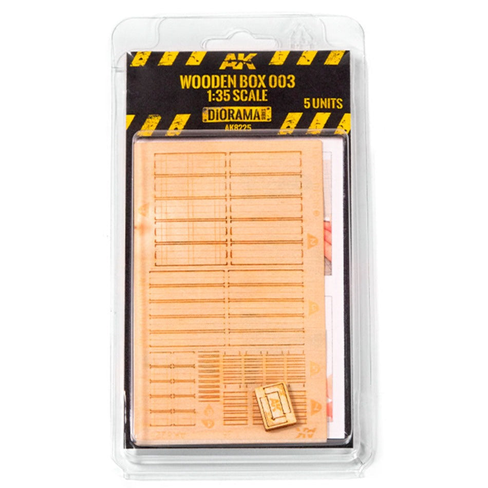 AK Interactive Laser Cut Wooden Box 003 1:35. (5 Units) AK8225