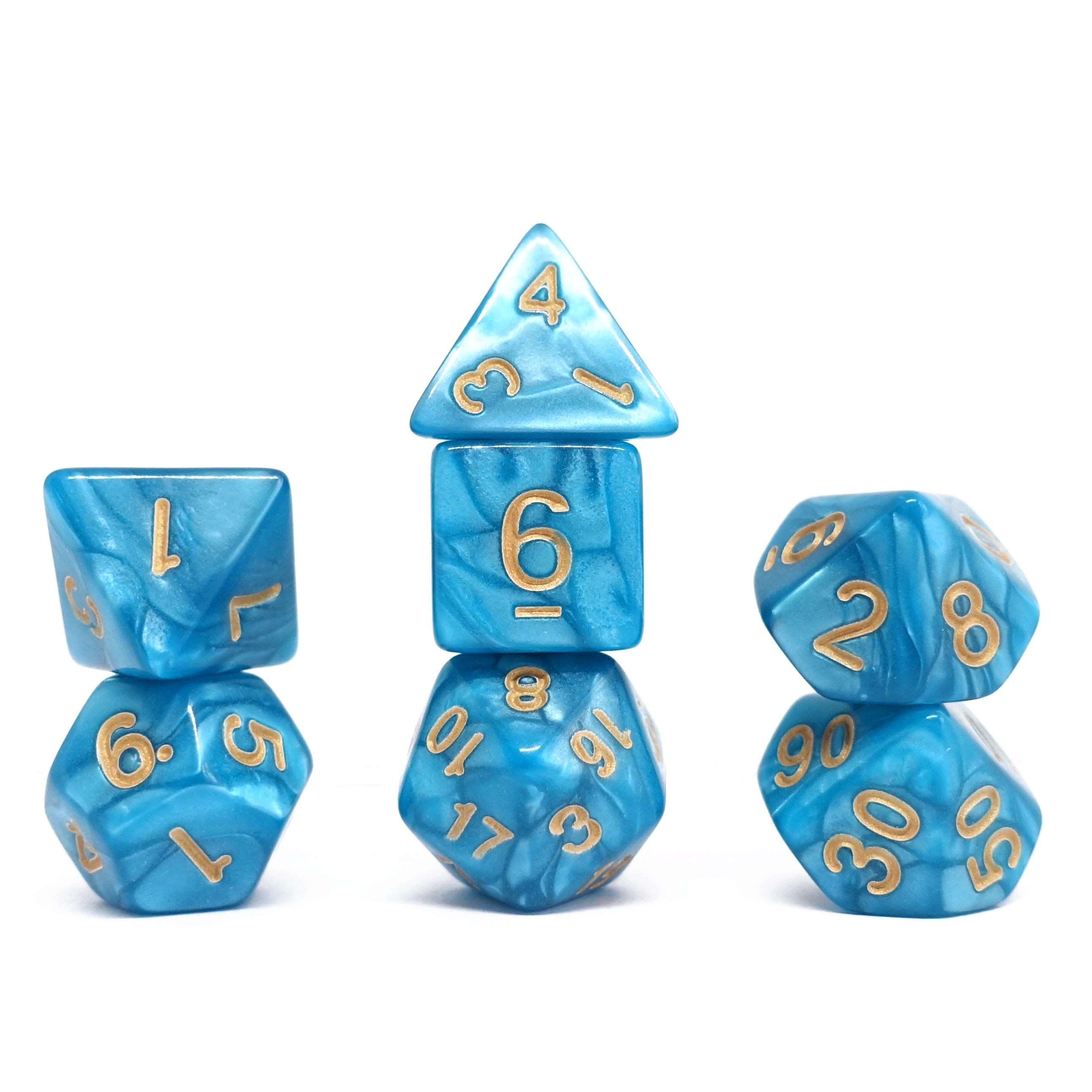 Sapphire Isles Dice Set
