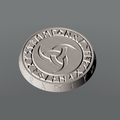 BA0010: 32mm Runic Triple Horn of Odin 1
