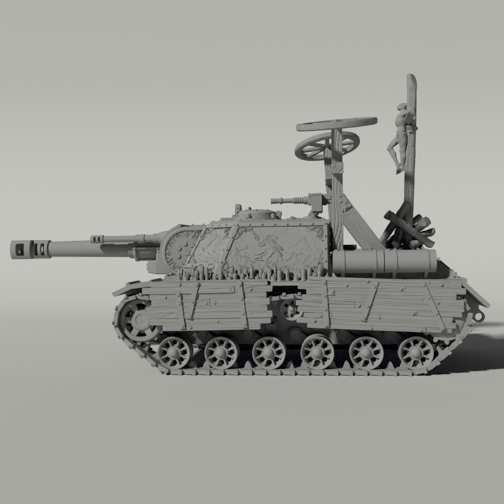 Grim ISU-152 Heavy Tank Destroyer