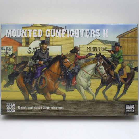 Dead Man's Hand Mounted Gunfighters 2 figures 1:56 (28mm)
