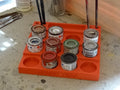 Paint stand tray for Humbrol and Revel paint tins