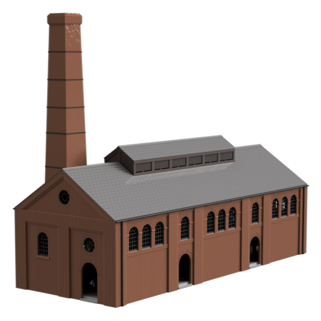 HM506A – Gas Works Retort House N Scale