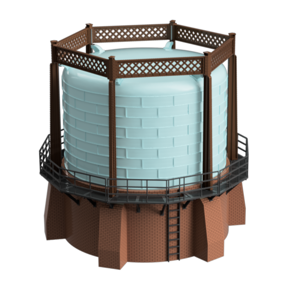 HM506B – Gas Works Gas Holder N Scale