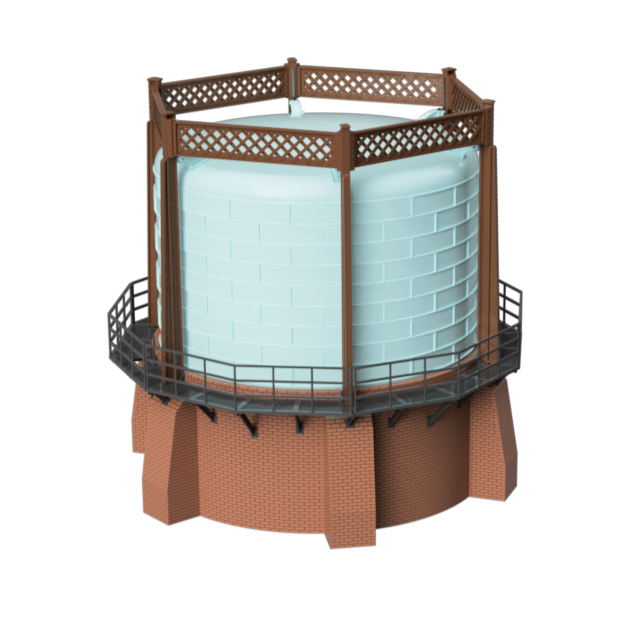 GM506B – Gas Works Gas Holder 3mm/TT120 Scale