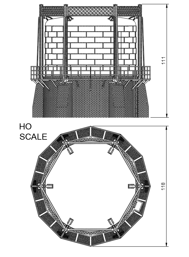 FM506B – Gas Works Gas Holder OO/HO Scale