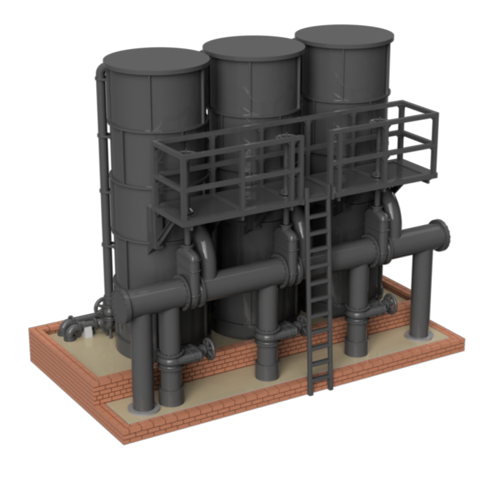 HM506C – Gas Works Condenser N Scale