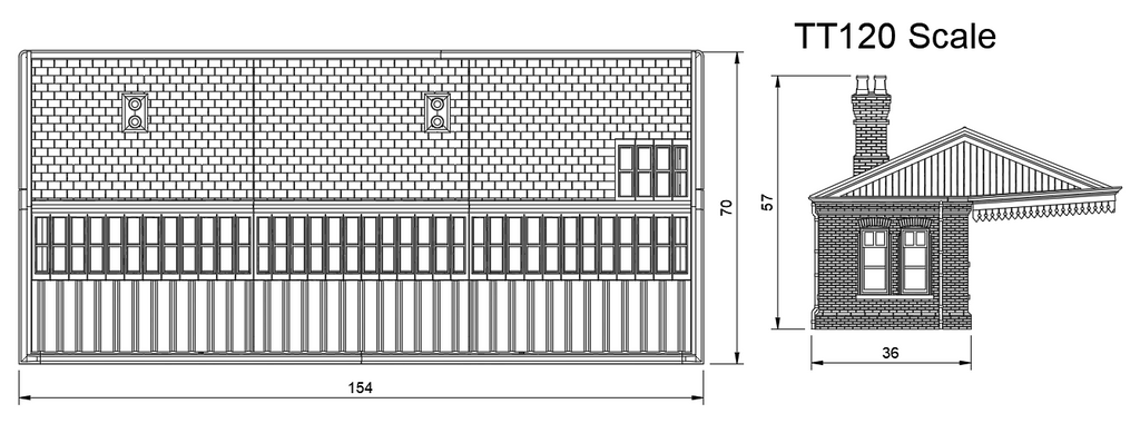 GM813A – GWR Lambourn Station TT120/3mm Scale
