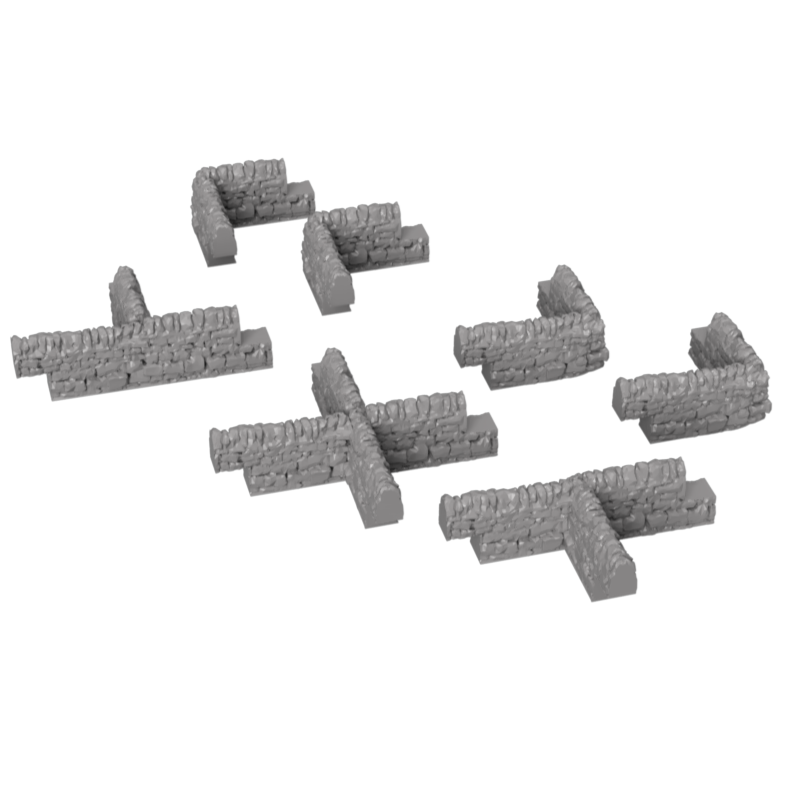 GO303B – Stone Wall Corners TT120/3mm Scale