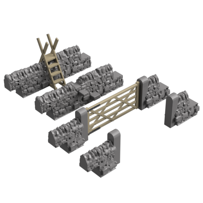 FO303C – Stone Wall Gates & Stiles OO/HO Scale