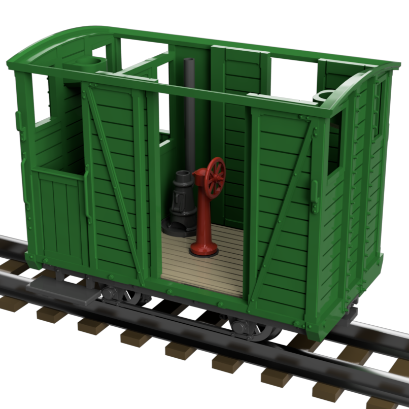 FP757A – GVT Brake Van OO9 Gauge