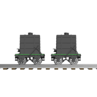 FP757H – GVT 2 Ton Tar Wagon OO9 Gauge