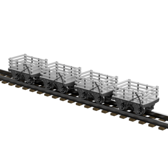 FP757I – GVT Slate Wagons OO9 Gauge