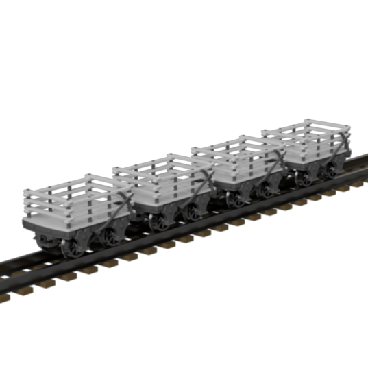 FP757I – GVT Slate Wagons OO9 Gauge