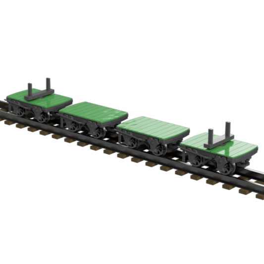 FP757J – GVT Bolster Wagons OO9 Gauge