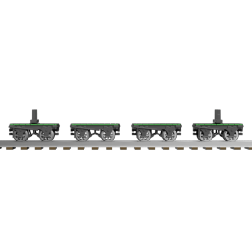 FP757J – GVT Bolster Wagons OO9 Gauge