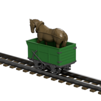 FP757K – GVT Horse Dandy Wagon OO9 Gauge