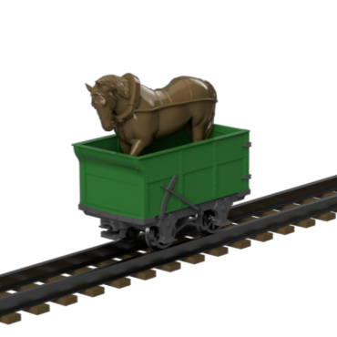 FP757K – GVT Horse Dandy Wagon OO9 Gauge