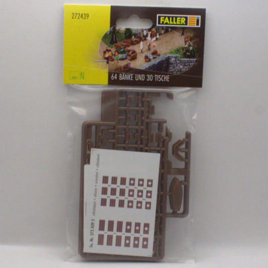 Faller N Gauge (1:160) Benches & Tables
