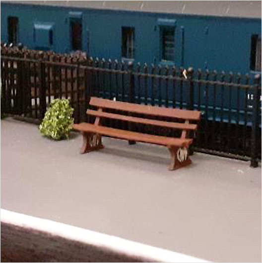 OO Scale Great Western Railway (GWR) Bench