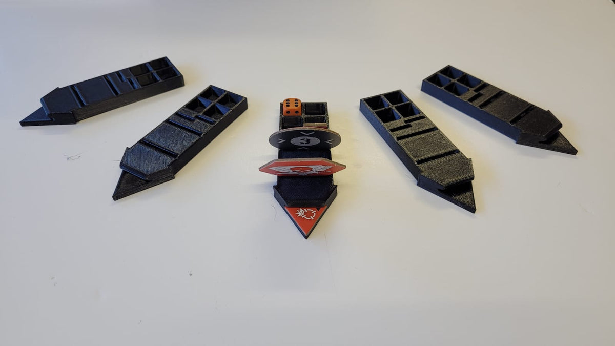 Kill Team Wound Marker - standard 4 dice (Black)