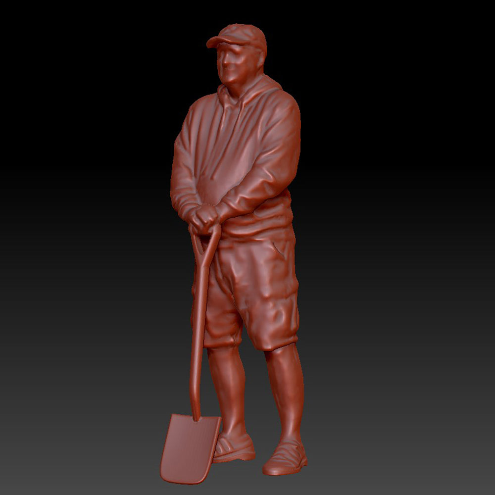 DSP293 Male in Shorts Digging