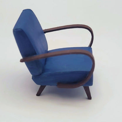 1:24 Mid-century Modern Bentwood Armchair