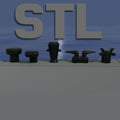 Small Mooring Bollards STL