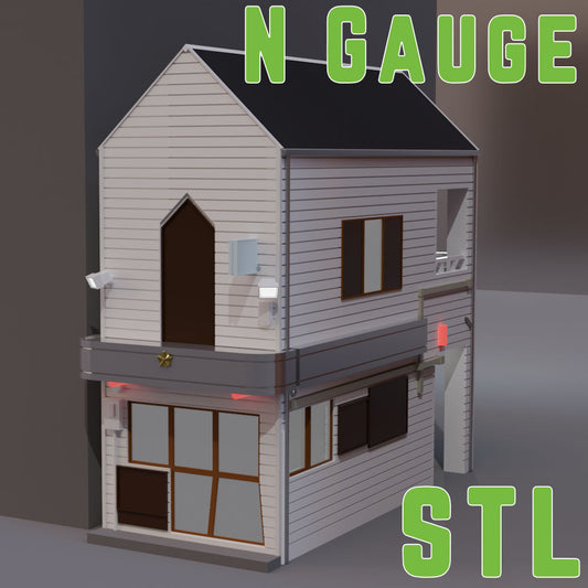 N Gauge (1:150) Japanese Koban Police Station STL