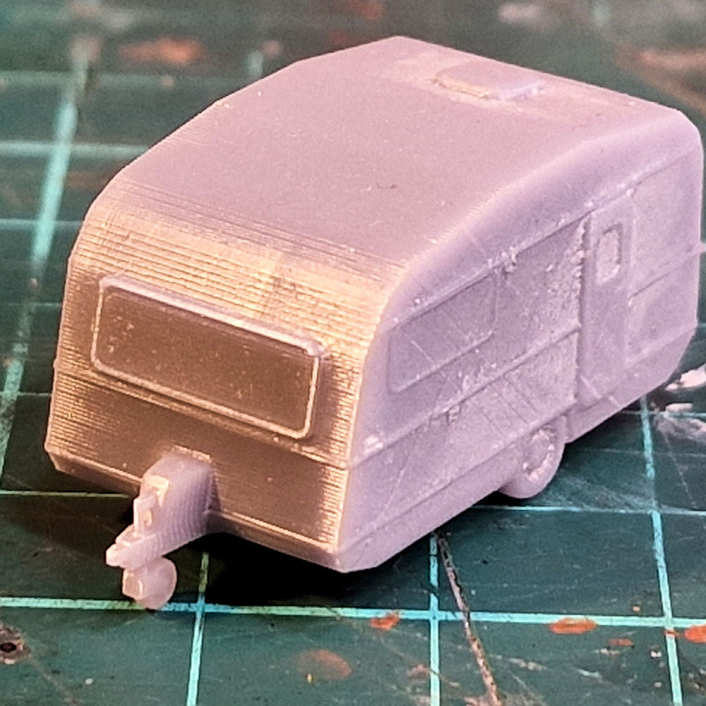 N Gauge (1:150) 70s/80s Estate Car & Caravan