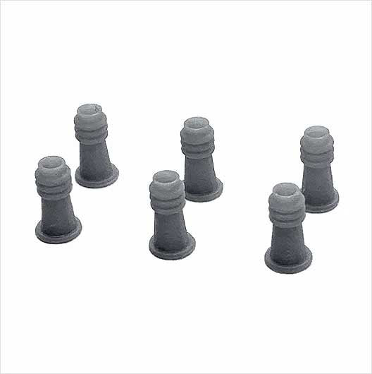 O Scale Chimney Pots - Style 2 (6 pack)