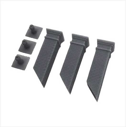 OO Scale Square Chimney Stack with Single Pot (3 pack)