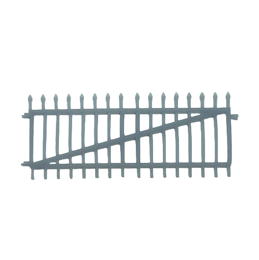 OO Scale Spear Top Double-Width Gate (1 pack)