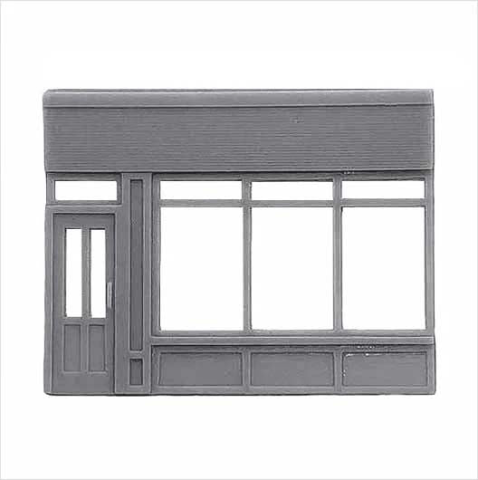 N Scale Victorian Shopfront - Parade - Style 2 (1 piece)