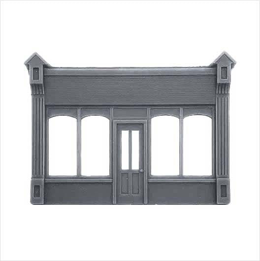 N Scale Victorian Shopfront - Style 3 (1 piece)