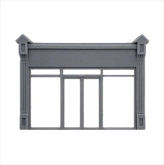 OO Scale Victorian Shopfront - Style 4 (1 piece)