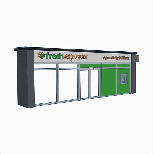 OO Scale Fresh Express Convenience Store