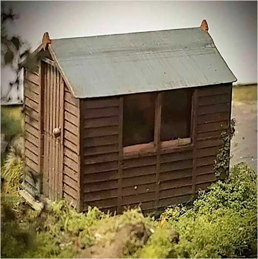 OO Scale Garden Shed